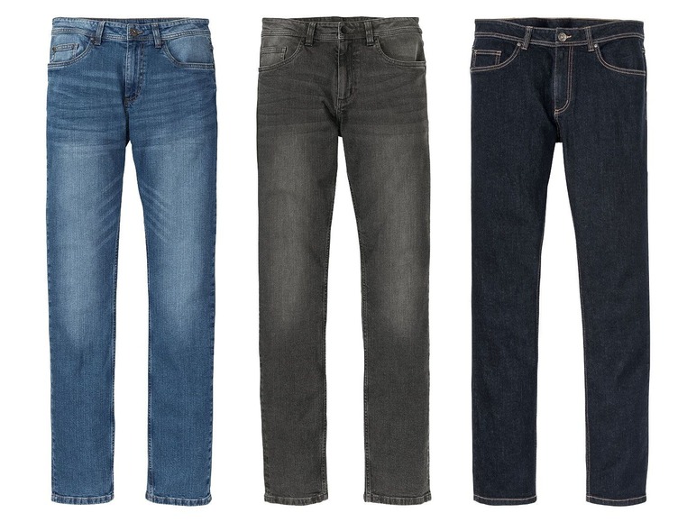 Gehe zu Vollbildansicht: LIVERGY® Jeans Herren, angenehmer Tragekomfort, Slim Fit, optimale Passform durch Elasthan - Bild 1