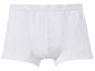 Weiße Herren-Boxershorts.