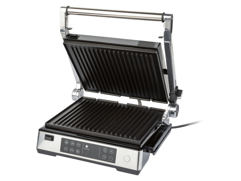 Go to full screen view: Silvercrest Kitchen Tools contact grill, with grill thermometer and cooking level control - Image 1