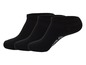 Drei Paar schwarze Reebok Socken ohne Bündchen.