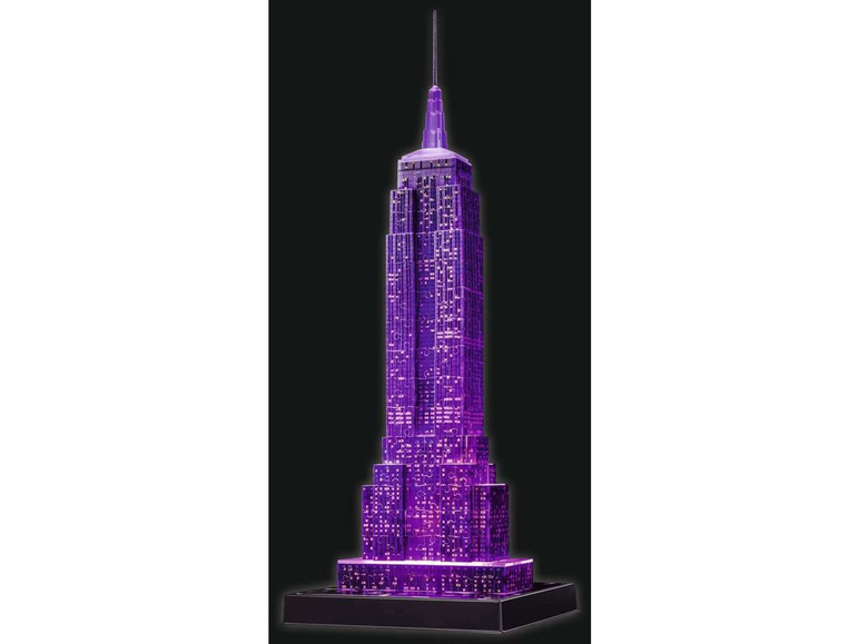 Gehe zu Vollbildansicht: Ravensburger 3D Puzzle Empire State Building bei Nacht - Bild 4
