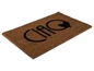 Eine braune Fußmatte mit der Aufschrift 'Ciao'