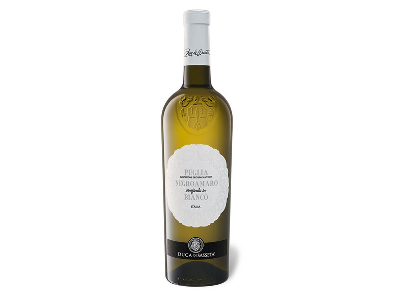 Gehe zu Vollbildansicht: Duca di Sasseta Negroamaro Bianco Puglia IGT halbtrocken, Weißwein 2019 - Bild 1