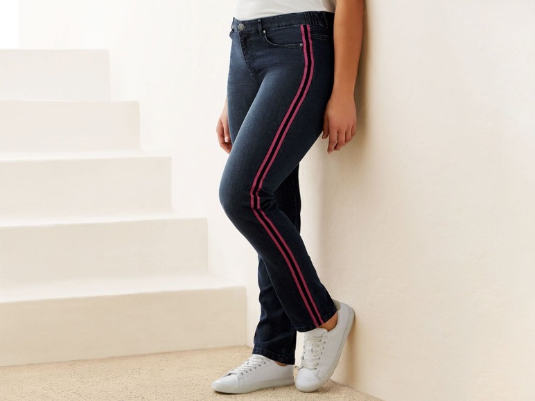 Gehe zu Vollbildansicht: ESMARA® Jeans Damen, Slim Fit, Super-Stretch, mit seitlichem Gummizug, hoher Baumwollanteil - Bild 8