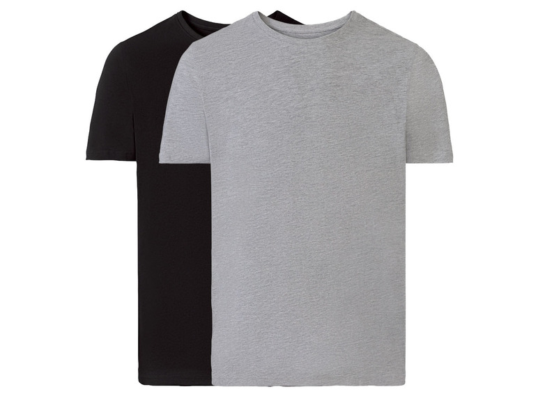 Gehe zu Vollbildansicht: LIVERGY® Herren T-Shirt, 2 Stück, körpernah geschnitten - Bild 2