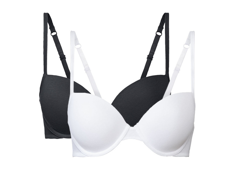 Gehe zu Vollbildansicht: esmara® Bügel BHs Damen, 2 Stück, mit gepaddeten Cups - Bild 14