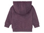 Lilafarbene Kapuzenjacke für Kinder.