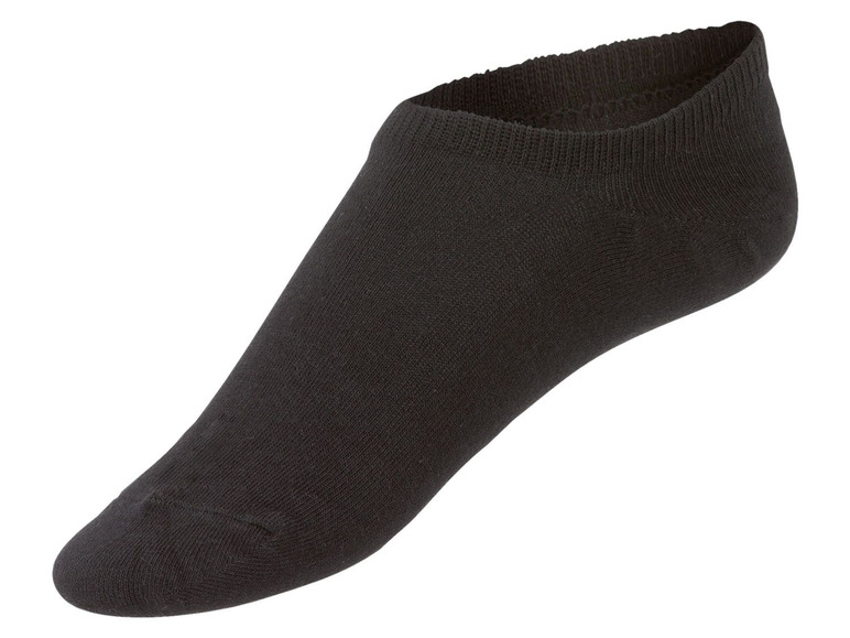 Eine schwarze Socke für den Knöchel.