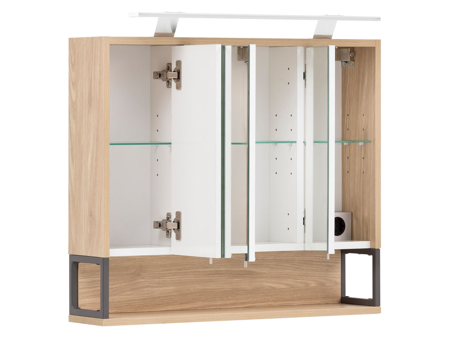 Thumbnail - Schildmeyer Spiegelschrank Limone (Eiche hell)