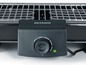 Schwarzer Severin Elektrogrill mit Grillrost und Drehregler.