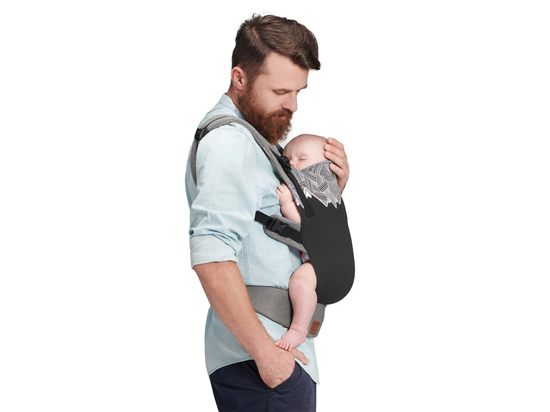Gehe zu Vollbildansicht: Kinderkraft Babytrage »Milo«, vor dem Bauch & auf dem Rücken tragbar, ergonomisches Design - Bild 28