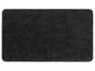 Eine schwarze Frottee-Badematte.