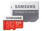 Samsung EVO Plus 512GB microSD-Karte mit SD-Adapter.