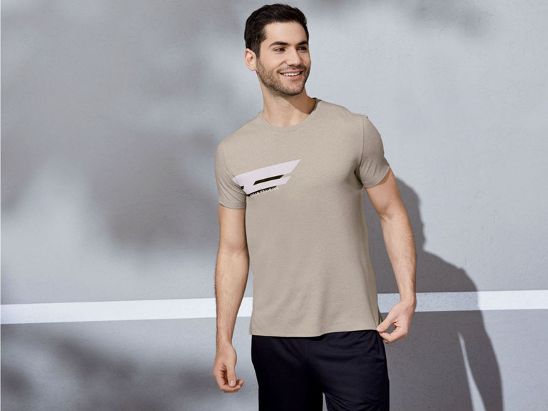 Gehe zu Vollbildansicht: CRIVIT® T-Shirt Herren, schnelltrocknend, feuchtigkeitsableitend, mit Baumwolle - Bild 3