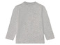 Ein graues Langarmshirt für Kinder.