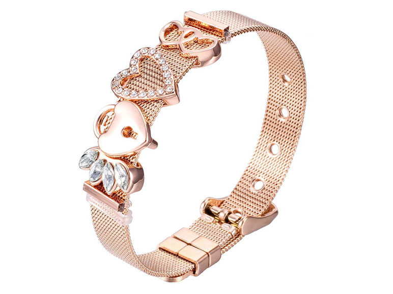 Gehe zu Vollbildansicht: Heideman Mesh Armband Damen aus Edelstahl, mit echten Eye-Catcher-Qualitäten - Bild 6