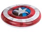 Aufblasbares Schwimmbeckenspielzeug in Form von Captain Americas Schild.
