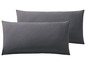 Zwei graue Kissenbezüge