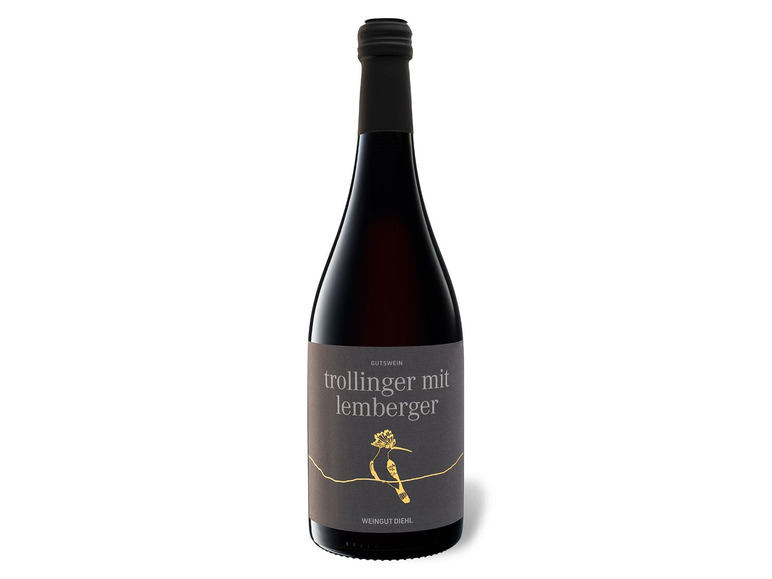 Gehe zu Vollbildansicht: Weingut Diehl Trollinger mit Lemberger Gutswein QbA, Rotwein 2021 - Bild 1