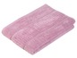 Ein rosa Handtuch, gefaltet.