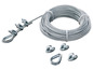 Stahlseil mit Befestigungsclips und Öse