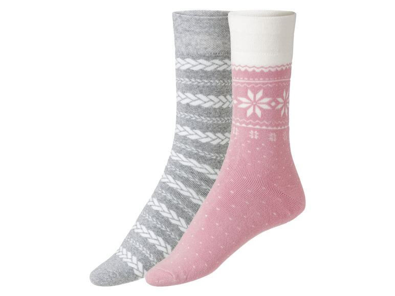 Gehe zu Vollbildansicht: esmara® Damen Socken Thermo 2 Paar, mit Bio-Baumwolle - Bild 2