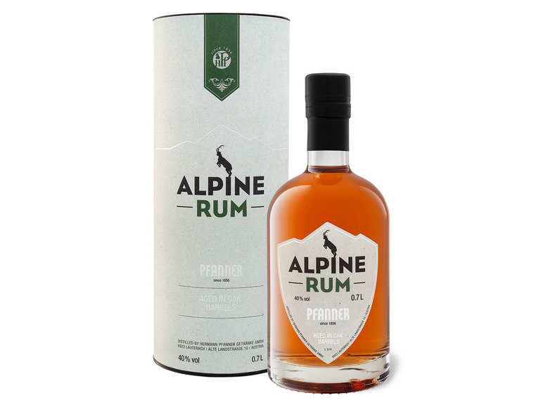 Gehe zu Vollbildansicht: Pfanner Alpine Rum 40% Vol - Bild 1