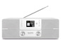 Weißes TechniSat Digitradio 371 CD BT Radio mit DAB und FM.