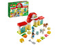 Lego Duplo Bauernhof mit Pferden und Zubehör.