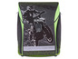 Eine Berlitz Schulrucksack mit Motocross Design