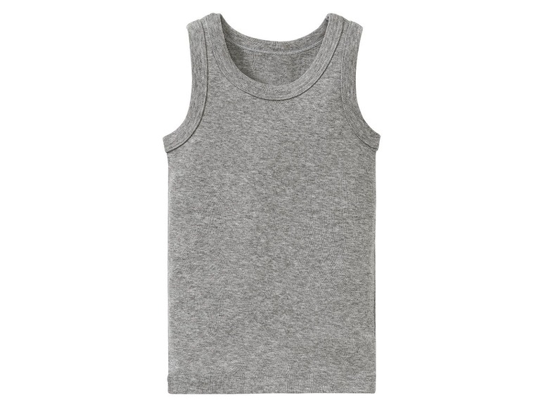 Gehe zu Vollbildansicht: LUPILU® Unterhemd Jungen, in Feinripp-Qualität, aus Baumwolle, mit Viskose, 3 Stück - Bild 13