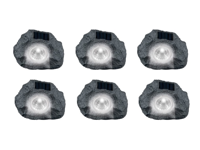 Gehe zu Vollbildansicht: LIVARNO LUX® Solarsteinleuchte, in Stein-Optik, mit Solarpanel, Akku, witterungsbeständig - Bild 11