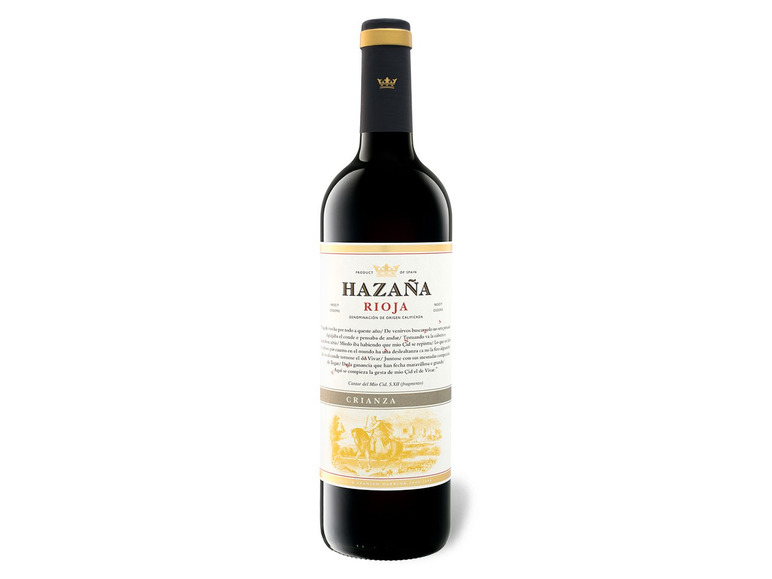 Gehe zu Vollbildansicht: Hazaña Rioja Crianza DOC, Rotwein 2016 - Bild 1