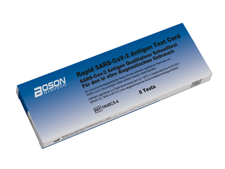 Gehe zu Vollbildansicht: 5er Set Boson Biotech Rapid SARS-CoV-2 Antigen-Schnelltest - Bild 2