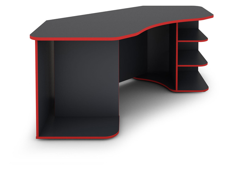 Gehe zu Vollbildansicht: byLIVING Gaming Schreibtisch »Thanatos«, mit farblich abgesetzte Kanten - Bild 5