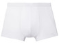Weiße Herren-Boxershorts.
