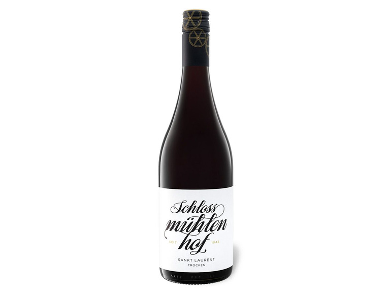 Gehe zu Vollbildansicht: Weingut Schloßmühlenhof Sankt Laurent QbA trocken, Rotwein 2016 - Bild 1