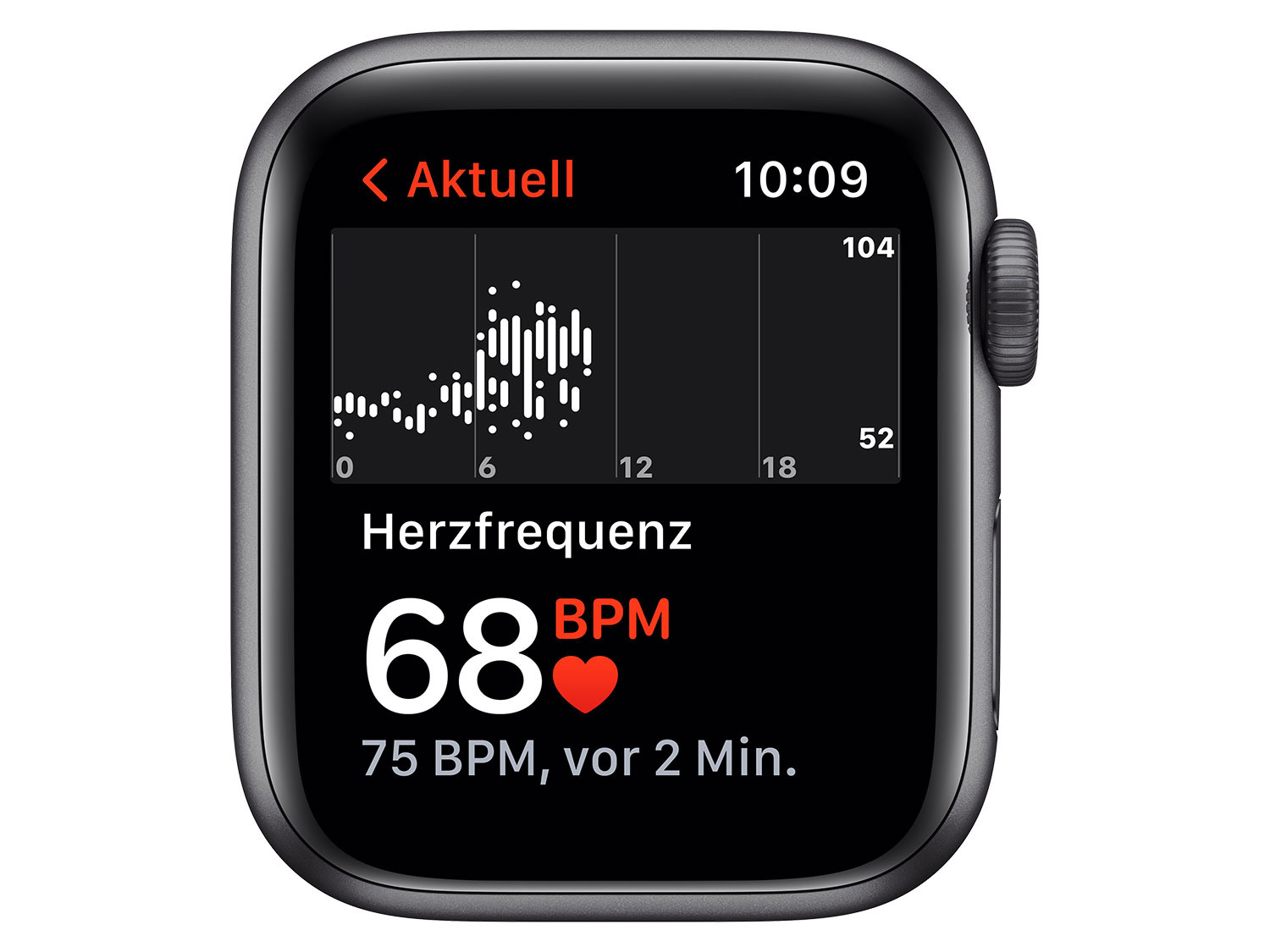 Apple Watch SE 44 mm, Aluminiumgehäuse space grau