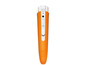 Ein orangefarbener Rayenburger digitaler Thermometer.