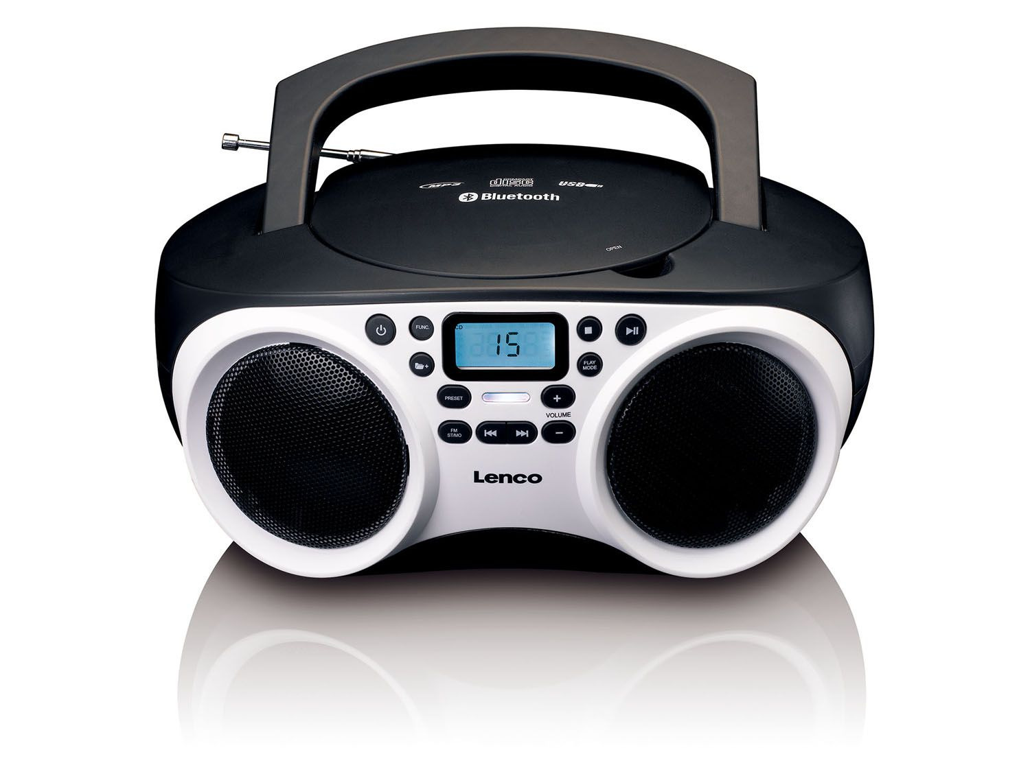 Lenco SCD-501 CD-Radiorekorder mit MP3-Funktion USB und Bluetooth