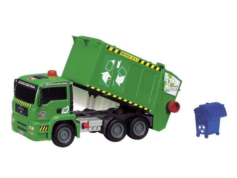 Gehe zu Vollbildansicht: DICKIE Spielzeug-LKW Air Pump Garbage Truck - Bild 1