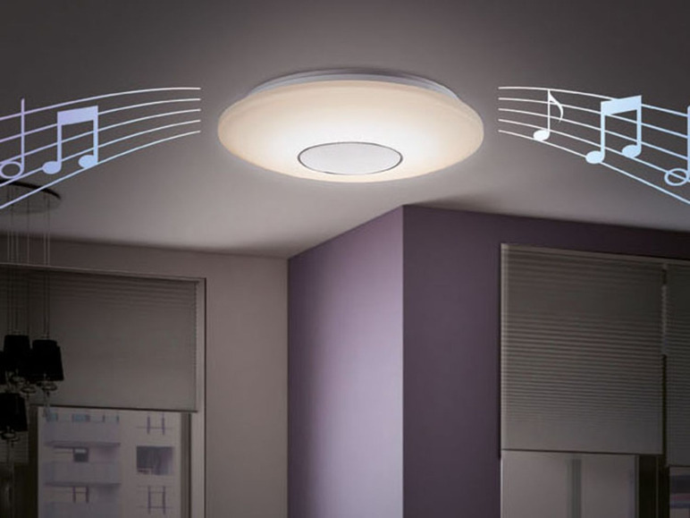 Gehe zu Vollbildansicht: LIVARNO LUX® LED-Deckenleuchte, mit Bluetooth-Lautsprecher, Fernbedienung, dimmbar - Bild 5