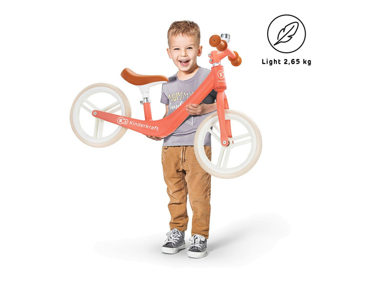 Gehe zu Vollbildansicht: Kinderkraft Laufrad »Fly Plus«, Retro-Optik, ultraleicht, rutschfeste Gummigriffe - Bild 43