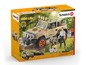 Schleich Wild Life Spielset mit Jeep, Figur und Schimpanse.