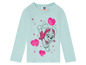 Ein hellblaues Langarmshirt mit Skye von Paw Patrol und Glitzer.