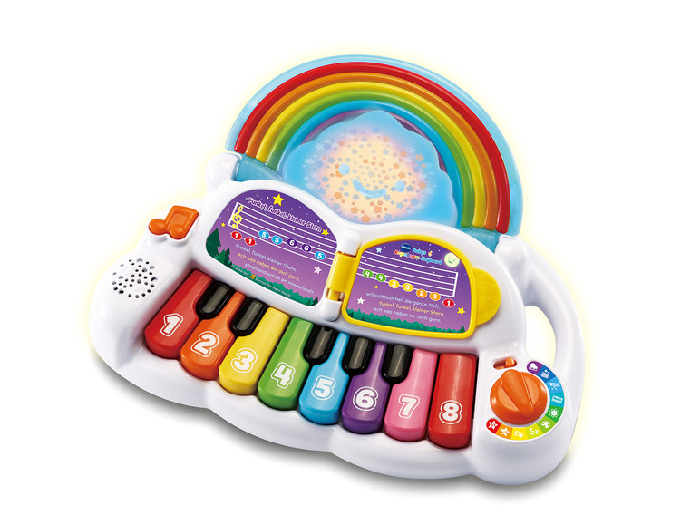 Gehe zu Vollbildansicht: vtech Babys Regenbogen-Keyboard, mit Liedern und Melodien - Bild 1