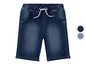 Blaue Jeans-Shorts für Jungen mit Kordelzug.