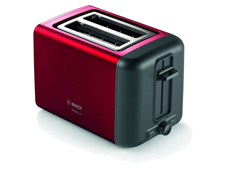 Gehe zu Vollbildansicht: BOSCH Kompakt Toaster, DesignLine, Rot - Bild 1