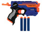 Nerf Firestrike Blaster mit drei Darts.
