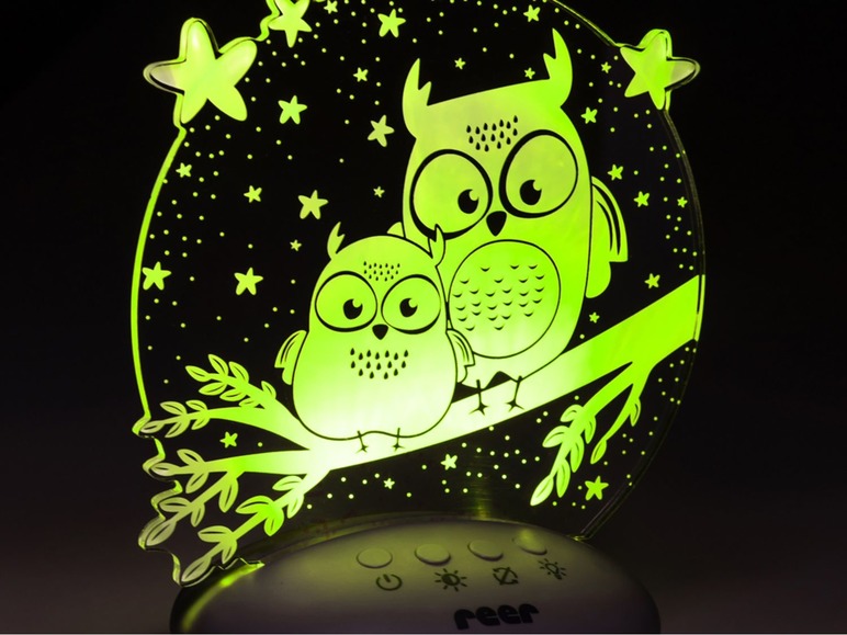 Gehe zu Vollbildansicht: Reer LED Nachtlicht »Colour Lumy«, mit Farbwechsel, kindgerechte Motive Eule oder Mond - Bild 7